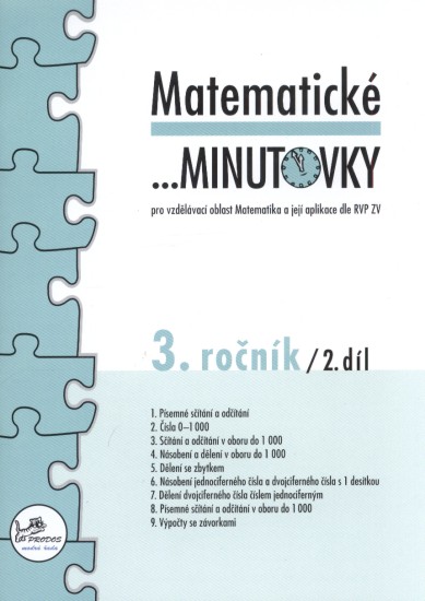 Matematické ...minutovky - 3. ročník / 2. díl | MIKULENKOVÁ, Hana, MOLNÁR, Josef