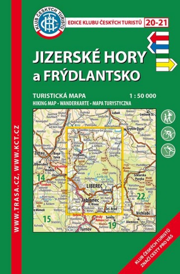 KČT 20-21 Jizerské hory a Frýdlantsko 1:50 000