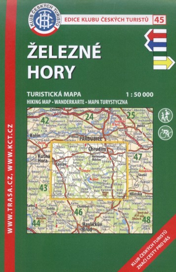 KČT 45 Železné hory 1:50 000