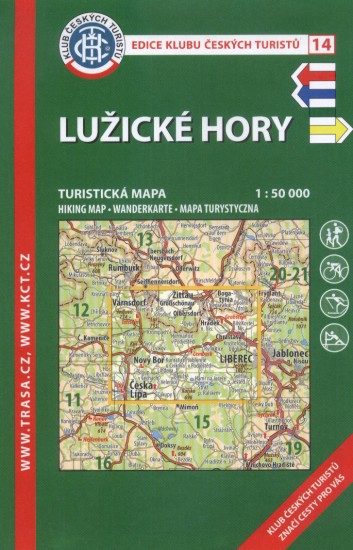 KČT 14 Lužické hory 1:50 000