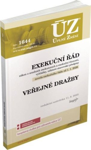 Levně ÚZ 1644 Exekuční řád, veřejné dražby