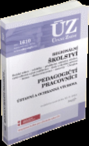 Levně ÚZ 1652 - Regionální školství, Pedagogičtí pracovníci