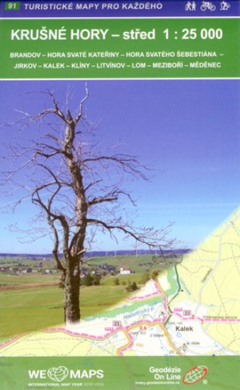 Krušné hory - střed 1:25 000