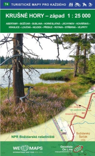 Krušné hory - západ 1:25 000