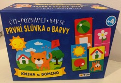 Levně Kniha a Domino-První slůvka a Barvy-čti a bav se