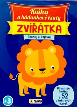 Levně Kniha a hádankové karty ZVÍŘÁTKA - Poznej a objevuj