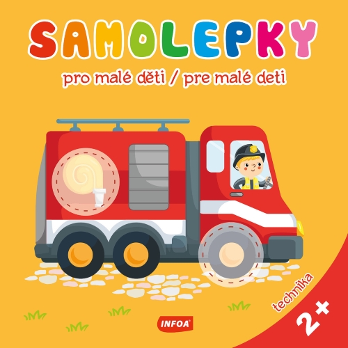 Levně Samolepky pro malé děti - technika