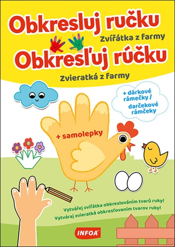 Zvířátka z farmy - Obkresluj ručku