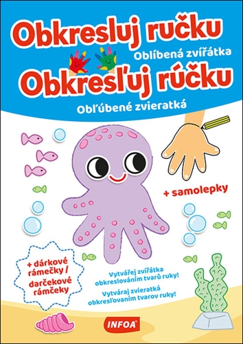 Oblíbená zvířátka - Obkresluj ručku